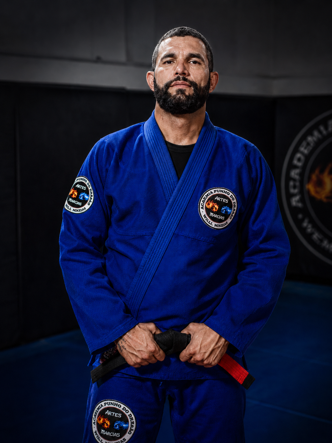 Professor Will Mikeias, faixa preta de jiu-jitsu